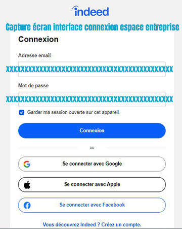 acces compte indeed entreprise