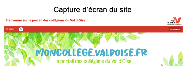 ENT moncollege.valdoise.fr