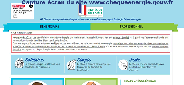 payer facture cheque energie