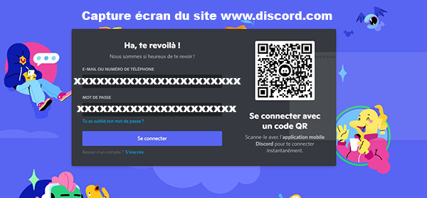 connexion qr code discord