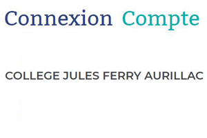 Pronote collège Jules Ferry Aurillac connexion