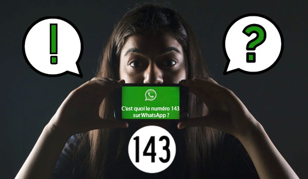 Le code de communication 143 sur WhatsApp 