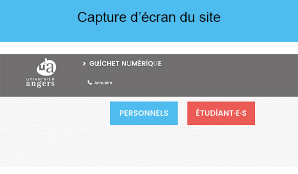 Site officiel de l'université d'Angers