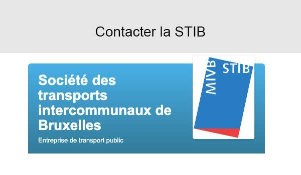 STIB contact téléphone